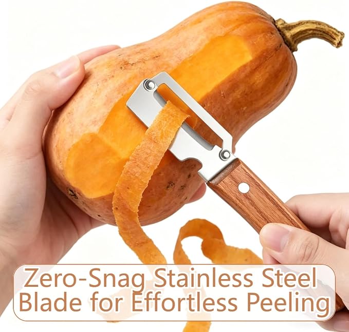 2 Pack Premium 2-in-1 Multi Functional Vegetable and Fruit Peeler - Image 2