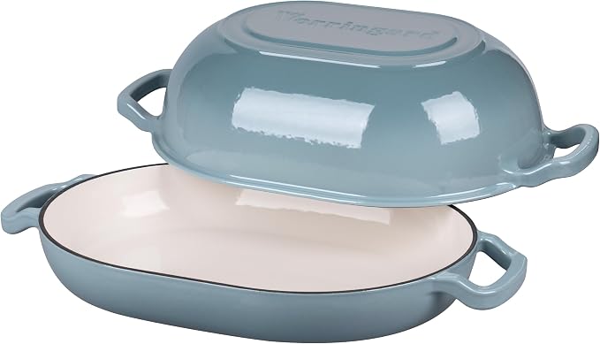 VORRINGARD Enameled Cast Iron Sourdough Bread Oven, Dutch Oven, Loaf Cast Iron - Image 5