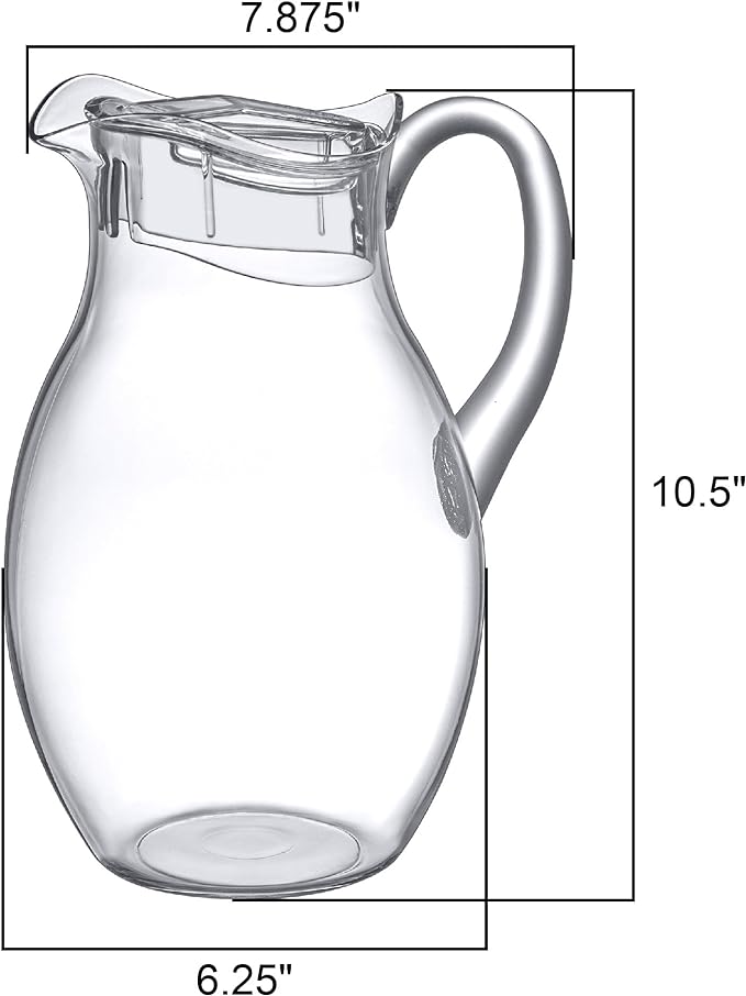 Amazing Abby - Bubbly Grand - Plastic Pitcher, Fridge Jug, Shatter-Proof - Image 3