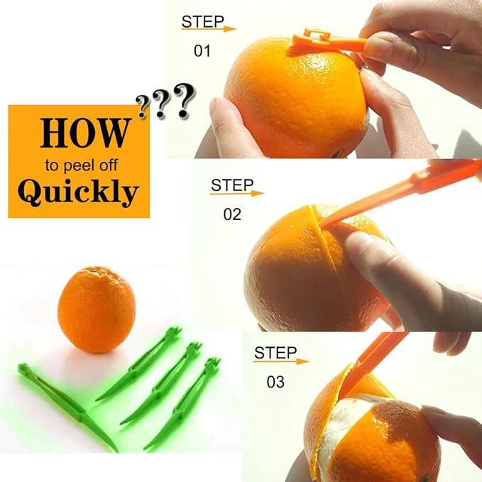 Orange Peeler Tools Citrus Peel Cutter Easy Fruit Vegetable Slicer Lemon Opener - Image 4