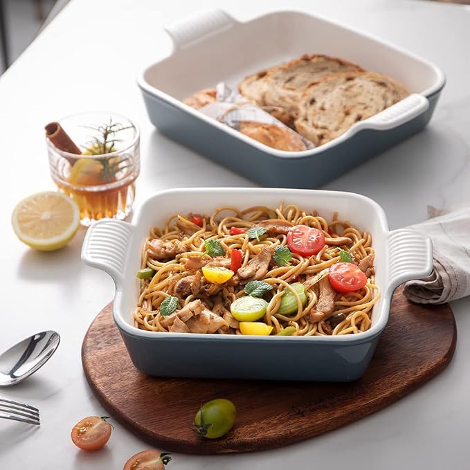 Sweejar Ceramic Baking Dish, 9 x 9 Cake Baking Pan - Image 4