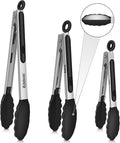 Eddeas Kitchen Tongs with Silicone Tips, Tongs by Eddeas