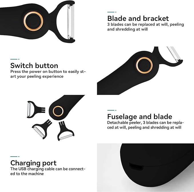 3-in-1 Electric Peeler | Auto Blade - Image 5