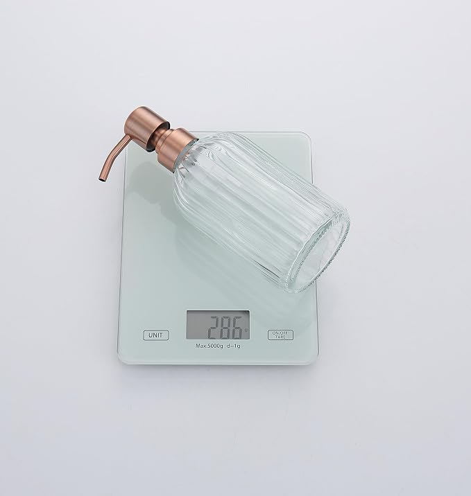 Copper Glass Bathroom Soap Dispenser - Image 8