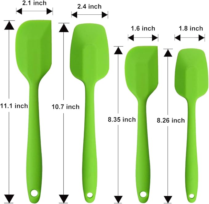 Silicone Spatulas Set, Rubber Spoon Spatula Heat Resistant Spoonula One Piece - Image 5