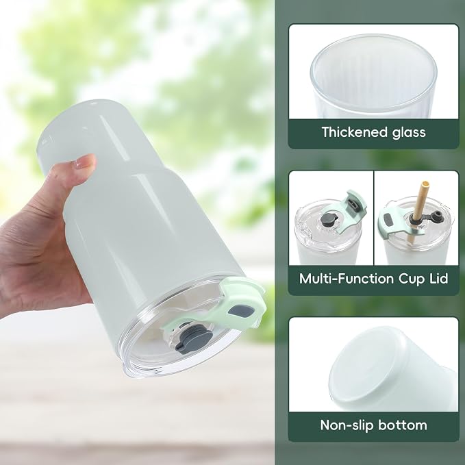 Iced Coffee Cups with Lids: Coffee Bar Accessories - Image 4