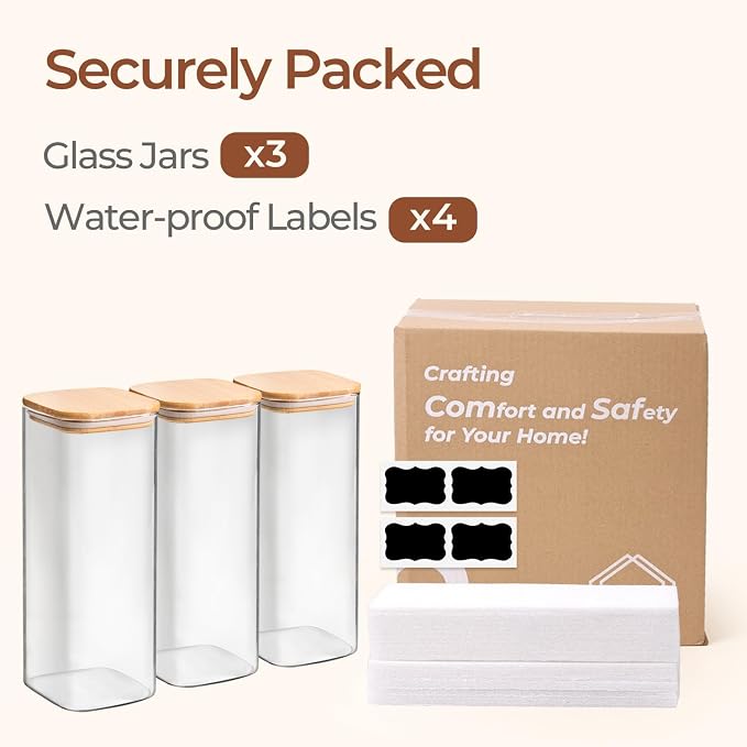 ComSaf 1.9 Qt Glass Storage Containers - Image 8