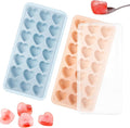 Heart Shape Ice Cube Tray, 21 Holes Silicone Ice Cube Mold by TFQXA1Z