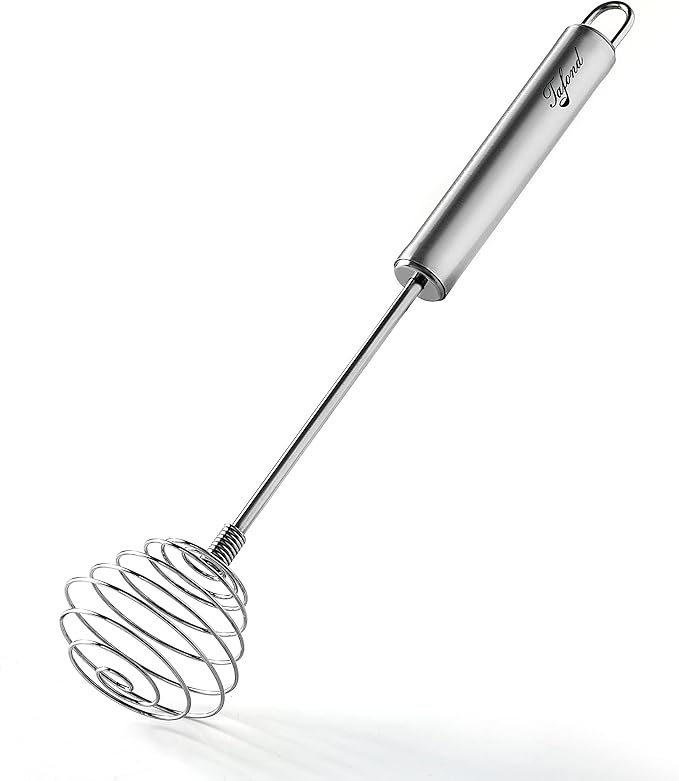 Whisk, Stainless Steel Spring Whisk, Balloon Whisk Egg Beater by Tafond