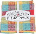Now Designs Check Dishcloth Set, Cotton, Lemon