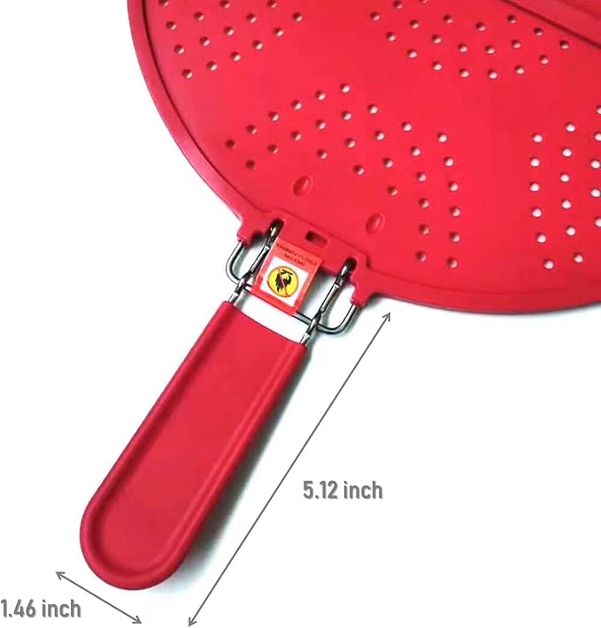 Foldable Silicone Splatter Screen, Bi-Fold Multifunction Shield - Image 3