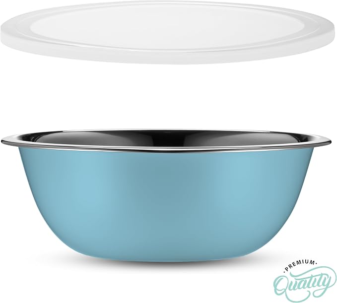 WHYSKO Stainless Steel Mixing Bowl Set, 10 Piece Stainless Steel Mixing Bowls - Image 7