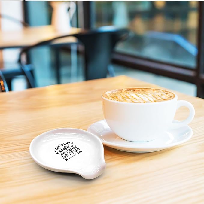 Funny Coffee Spoon Holder-Coffee Spoon Rest-Cafe Bar Station Accessories-A Day - Image 7