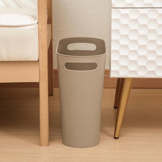 rejomiik Small Trash Can, 3.5 Gallon Slim Garbage Can Plastic Waste Basket - Image 3