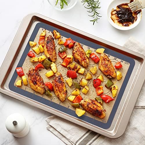 GUANCI Silicone Baking Mat Set of 6, Includes 25"x17.5" Large, 2