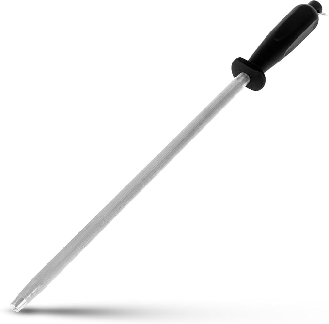 Professional Carbon Steel Black Knife Sharpening Steel by ALLWIN-HOUSEWARE