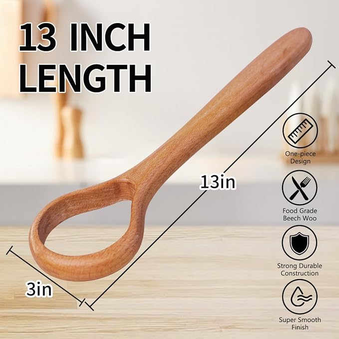 Danish Dough Whisk Set of 2 – 13-Inch Bread Making Tools - Image 3