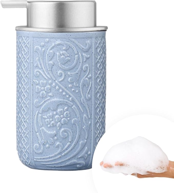 12OZ/350ML Ceramic Foaming Soap Dispenser Empty Hand Soap Dispenser Refillable by QQStudio