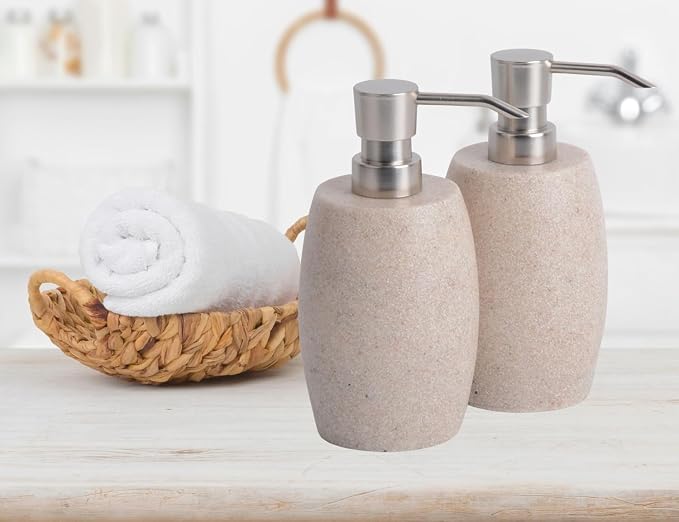 Clasin Home Sandstone Textured Resin Soap Dispenser - Image 7