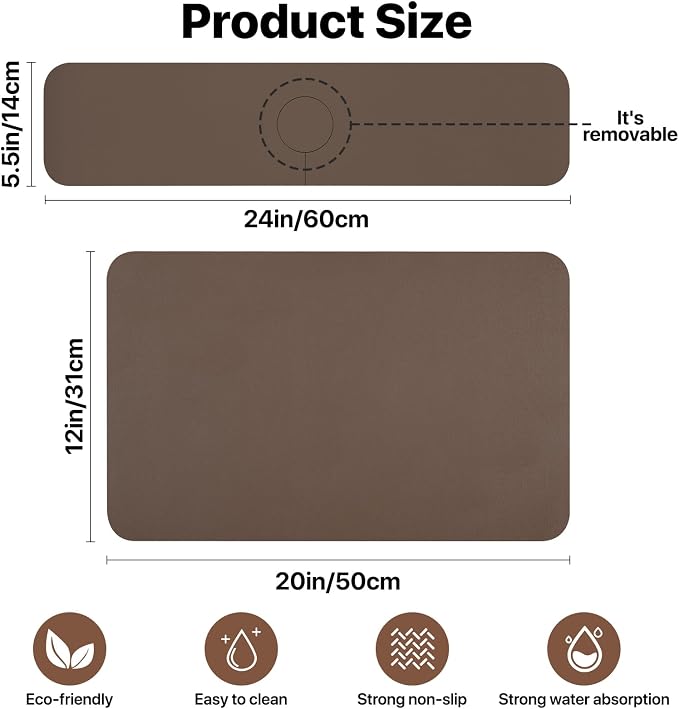 Bloss Dish Drying Mat + Faucet Mat - Image 6