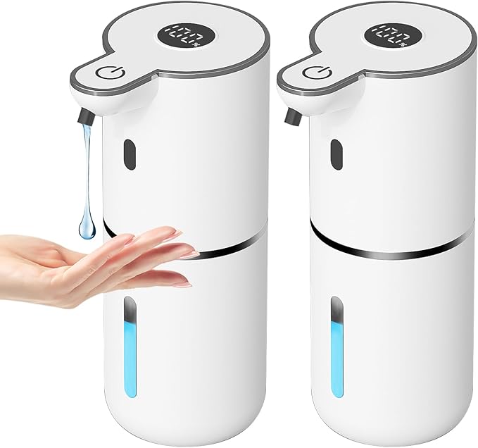 OHIFAST 2 Pack Automatic Liquid Soap Dispenser Touchless, USB Rechargeable by OHIFAST