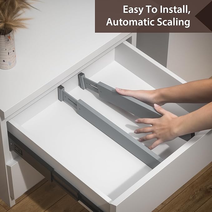 4 PCS Drawer Divider, Expandable Separators - Image 7