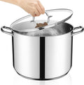 E-far 24-Quart Large Stock Pot, Stainless Steel Stockpot by E-far