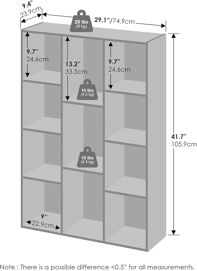Furinno Reed Closet Organizers and Storage, 11-Cube Closet Organizer, Open - Image 2