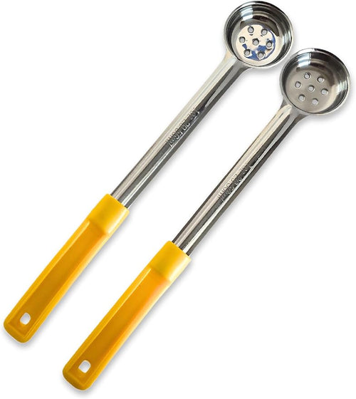 1 Ounce Slotted Stainless Steel Portion Control Ladle Spoon by Habanerofire
