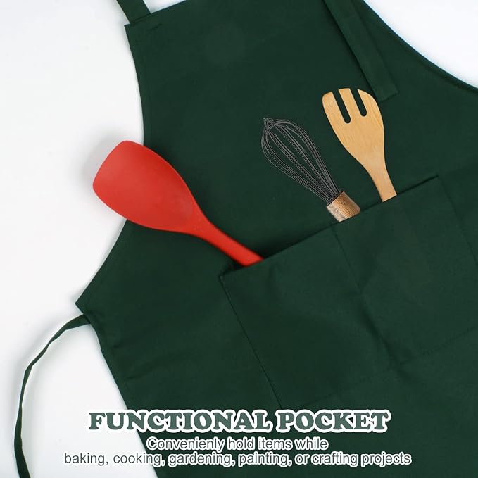 SINLAND Kids Apron with Pocket 2 Pack Children Chef Apron - Image 3