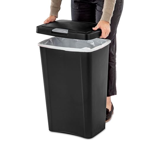 Sterilite 13 Gallon TouchTop Narrow Plastic Wastebasket - Image 8