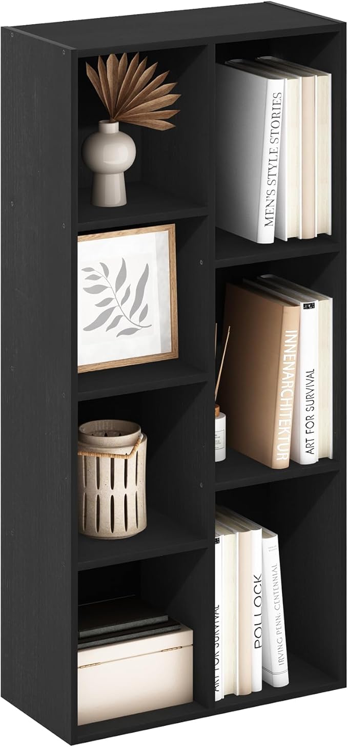 Furinno LUDER Book Shelf, 7-Cube Bookshelf, Bookcase by Furinno-FitsYourSpaceFitsYourBudget