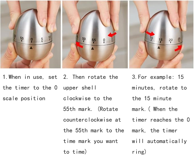 Cute Tomato Shape 360 Degree Rotating Kitchen Cooking Timer Kitchen Craft - Image 6