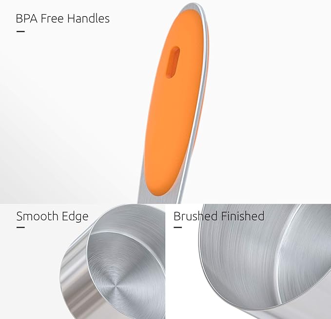 Measuring Cups : U-Taste 18/8 Stainless Steel Measuring Cups and Spoons Set of - Image 6