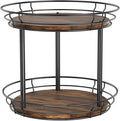 LAMU 10'' Lazy Susan Turntable Organizer, 2 Tier Round Rotating Spice Rack by YourHome-OrganizationHelper