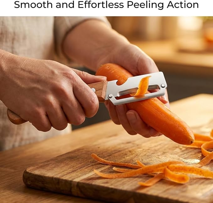 2 Pack Multifunctional Vegetable Peeler, Vegetable Peeler, Stainless Steel - Image 6