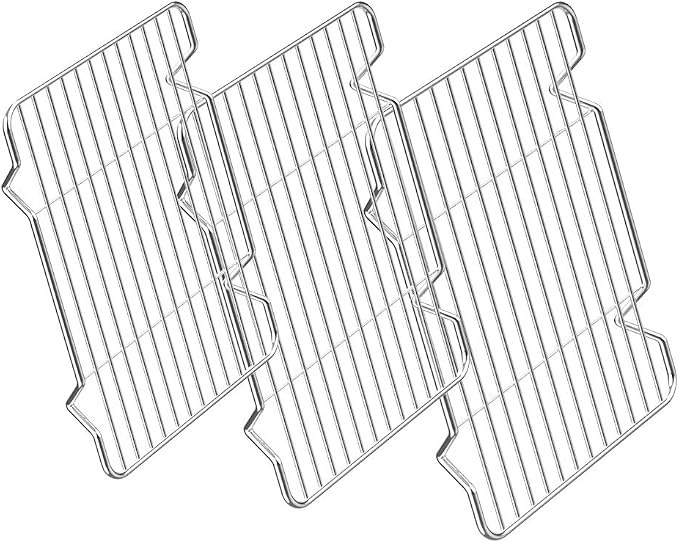 Stainless Steel Cooling Racks, 8.6L x 6.2W x 0.5H Inch, Wire Racks by Zacfton