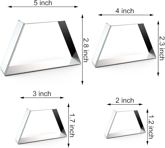 Trapezoid Cookie Cutter Set Large - Image 2
