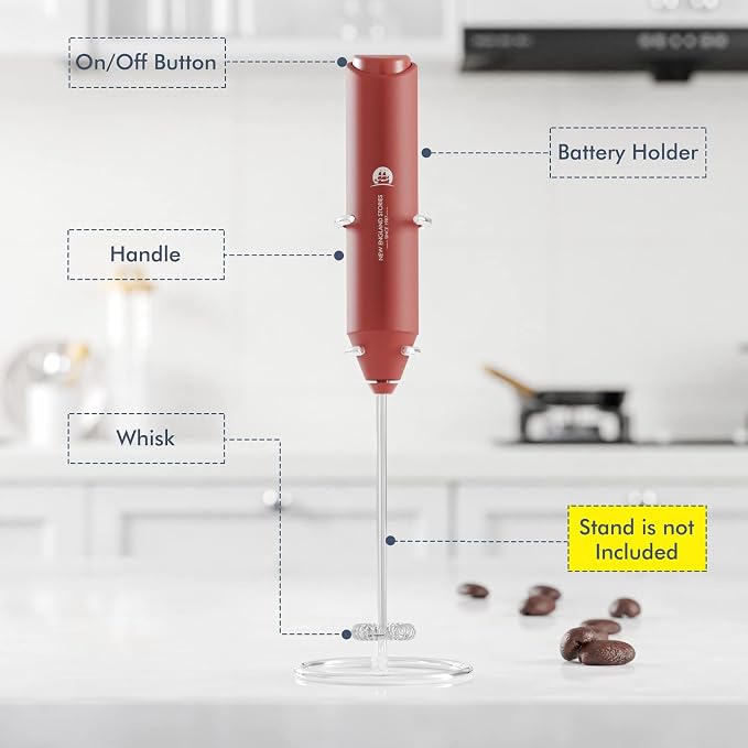 Powerful Milk Frother Handheld Foam Maker, Mini Whisk Drink Mixer - Image 3