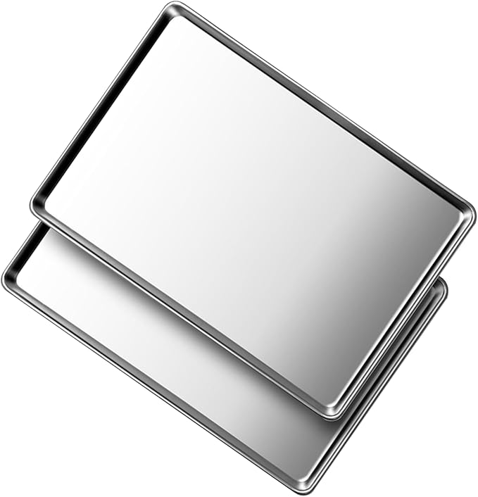 Baking Sheet Set of 5, Stainless Steel Cookie Sheet Baking Sheet Pan, - Image 6