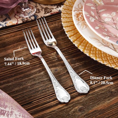 KEAWELL Premium Regalia 4-Piece 8-Inch Dinner Fork Set
