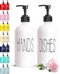 COHOSEGE 16 Oz Glass Soap Dispenser Set 2 Pack by COHOSEGE