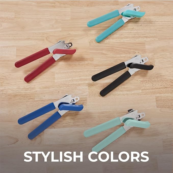Kitchen Genie Slip Resistant Stainless Steel Manual Can Opener, Sharp Blade - Image 8