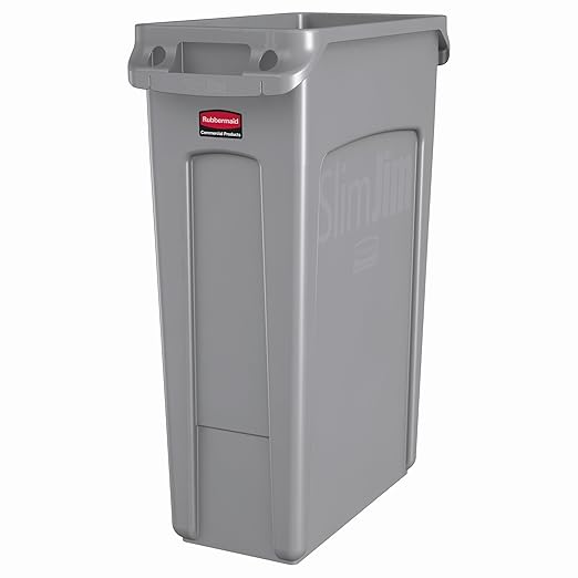 Rubbermaid Commercial Products Slim Jim Plastic Rectangular Trash/Garbage Can by RubbermaidCommercialProducts