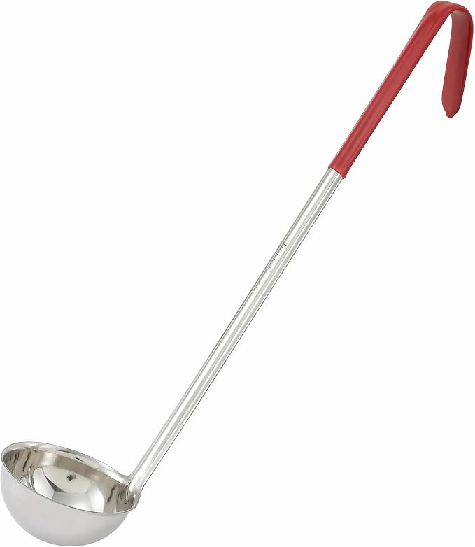Winco Red Stainless Steel Ladle Handle by Winco