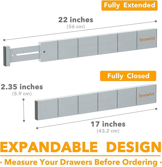 SpaceAid Bamboo Drawer Dividers - Image 4