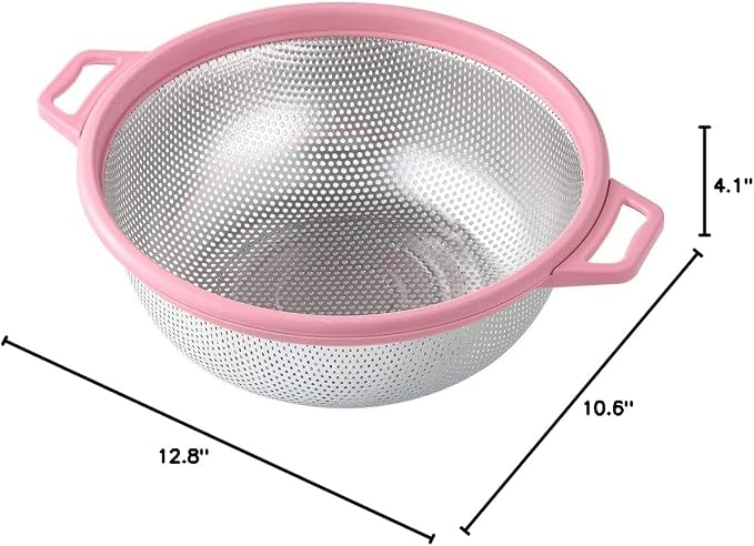 HiramWare Stainless Steel Colander - Image 8