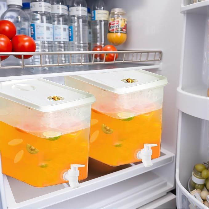 Beverage Drink Dispenser for Fridge, Plastic Beverage Dispenser - Image 5