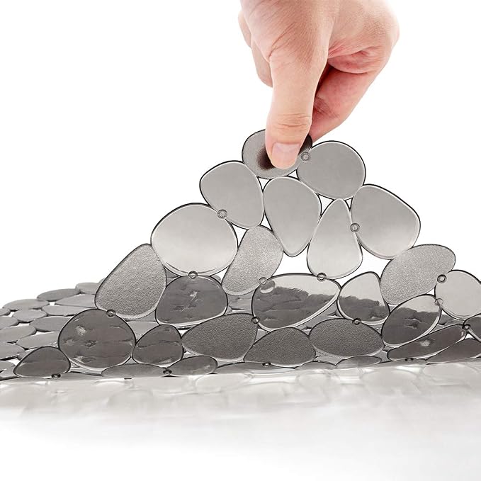 Bligli Pebble Sink Mat for Stainless Steel/Ceramic Sinks, 2 Pack PVC Sink - Image 2
