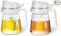 Auto Flip Olive Oil Dispenser Bottle, Glass Olive Oil Bottle, Glass Bottle by Meterga